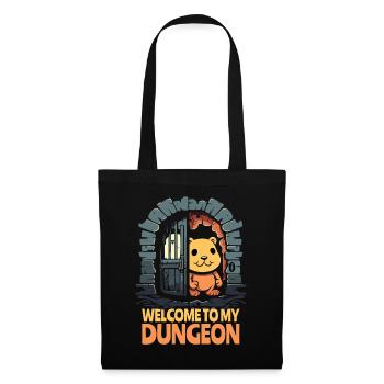 Little Hamster Bear: Welcome to the Dungeon - Tote Bag - black - Front