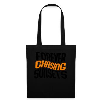Forever Chasing Sunsets Vacances d’été rétro - Sac en tissu - noir - Devant