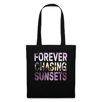 Forever Chasing Sunsets Retro Summer Vacation - Tote Bag - black - Front