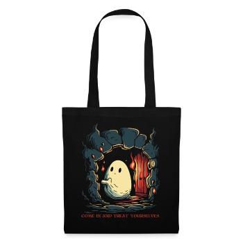 Come in and treat yourself, the little ghost - Tote Bag - black - Front