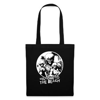 Bienvenue sur la plage des monstres musclés - Sac en tissu - noir - Devant