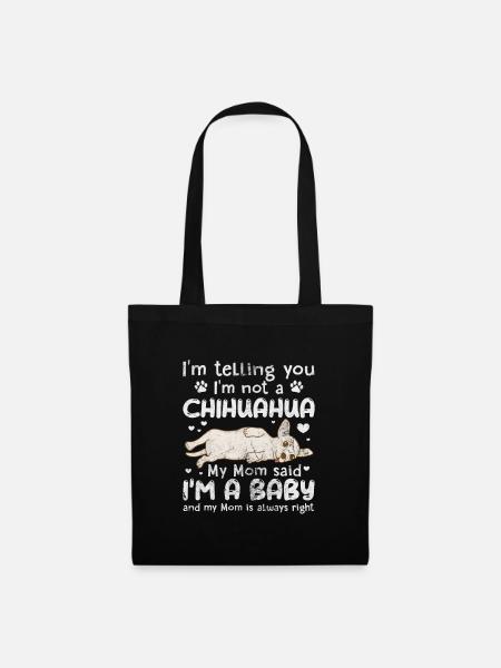 Chihuahua - Sac en tissu - noir