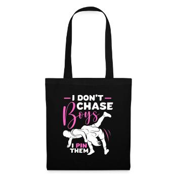 Wrestling Wrestler Fight Wrestling Ringer Gift - Tote Bag - black - Front
