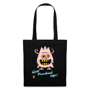 Get Funked Up : Monstre fou rose - Sac en tissu - noir - Devant