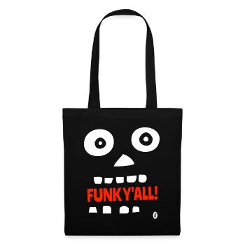 Crazy Cartoon: Funk You All - Tote Bag - black - Front