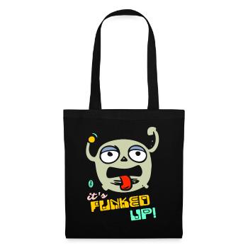 Funk It Up The Disco Funk, Cartoon Funky Music - Tote Bag - black - Front