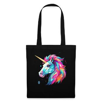 Unicorn in glass style - Tote Bag - black - Front