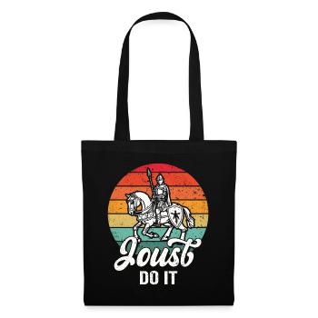 Jousting Knight Medieval Renaissance Knights Armor - Tote Bag - black - Front