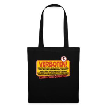 Spaß verboten - Stoffbeutel - Schwarz - Vorne