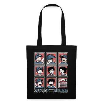 オタクアニメの議論 Anime Otaku Discussions - Sac en tissu - noir - Devant