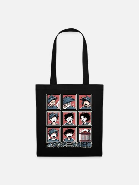 オタクアニメの議論 Anime Otaku Discussions - Tote Bag - black