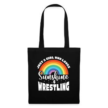 Wrestling Wrestler Fight Wrestling Ringer Gift - Tote Bag - black - Front