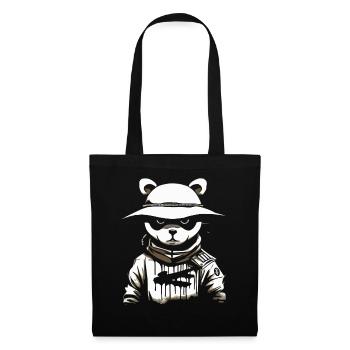 Martial Arts Fighting Bear - Tote Bag - black - Front
