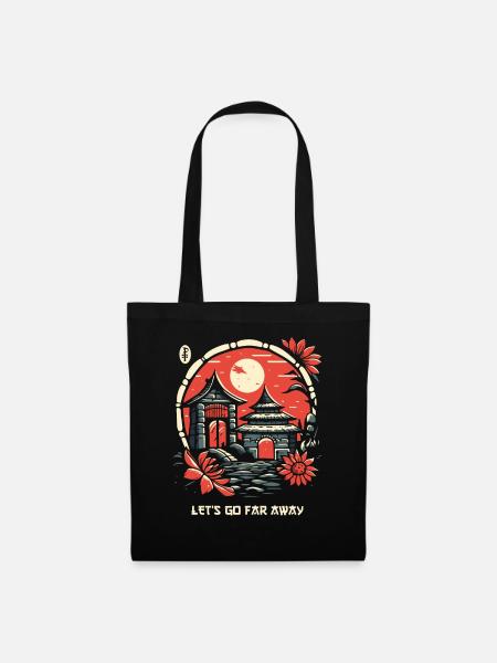 Japanese Wanderlust Fantasy Culture - Tote Bag - black