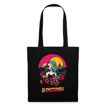 So Emotional: Hearts and Nature - Emo Girl - Tote Bag - black - Front