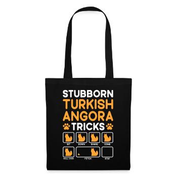 Tricks Têtus Chat Angora Turc - Sac en tissu - noir - Devant