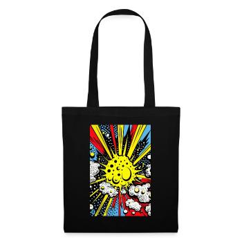 Pop Art Cartoon Blast Boom - Tote Bag - black - Front