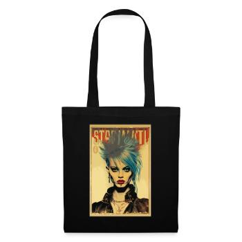 Affiche vintage : des années 80 Punk Rock Girls Magazine - Sac en tissu - noir - Devant