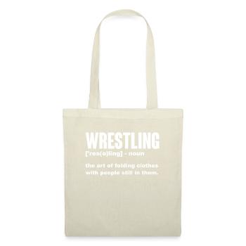 Wrestling Wrestler Kampf Ringen Ringer Geschenk - Stoffbeutel - Natur - Vorne