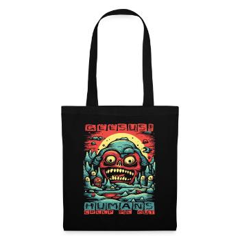 Bon sang, les gens me donnent la chair de poule et me font peur - Sac en tissu - noir - Devant