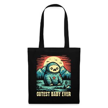 Le bébé le plus mignon de tous les temps - Sac en tissu - noir - Devant