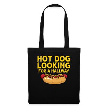 Hot Dog Looking For A Hallway - Tote Bag - black - Front