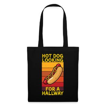 Hot Dog Looking For A Hallway - Tote Bag - black - Front