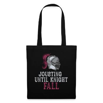 Jousting Knight Medieval Renaissance Knights Armor - Tote Bag - black - Front