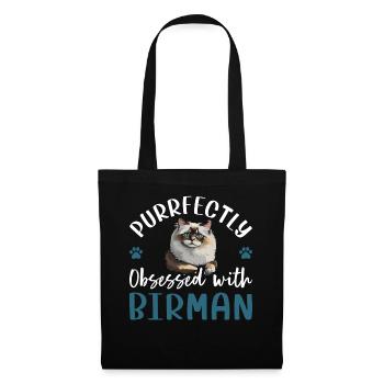 Obsédé par le Birman - Sac en tissu - noir - Devant