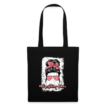 Wrestling Wrestler Fight Wrestling Ringer Gift - Tote Bag - black - Front