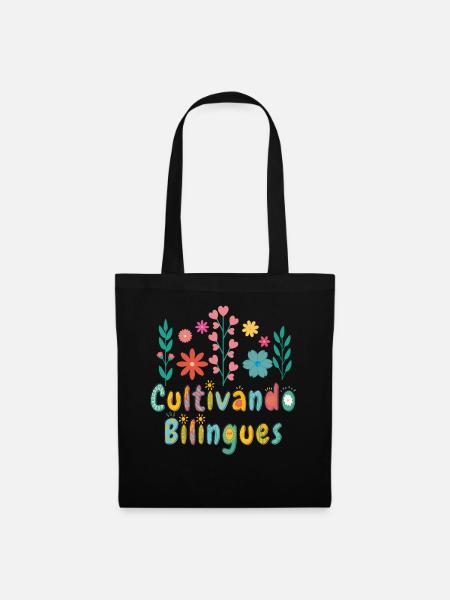 Cultivando Bilingües Spanischlehrer Bekleidung - Stoffbeutel - Schwarz