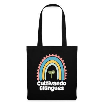 Cultivando Bilingües Spanischlehrer Bekleidung - Stoffbeutel - Schwarz - Vorne