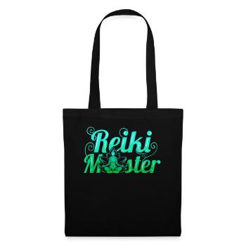 Chakra Holistic Healing Hands Buddha Reiki Master - Stoffbeutel - Schwarz - Vorne