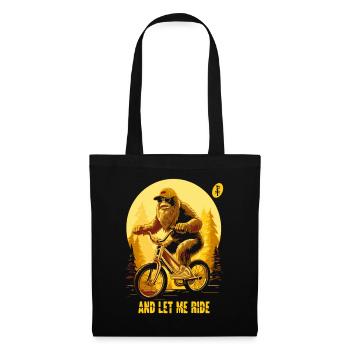 Let me drive, Bigfoot camouflaged while cycling - Tote Bag - black - Front