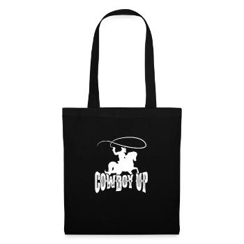 Cowboy Cowboy bottes Western cadeau - Sac en tissu - noir - Devant