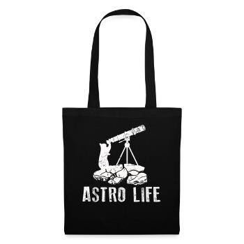 Space Photography Stargazing Telescope Astronomy - Tote Bag - black - Front
