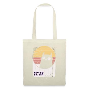 Le chat rétro hors-la-loi, le chat - Sac en tissu - nature - Devant