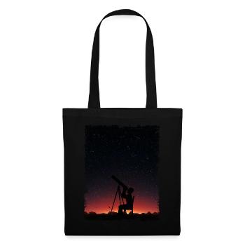 Photographie spatiale Télescope d’observation des étoiles Astronomie - Sac en tissu - noir - Devant