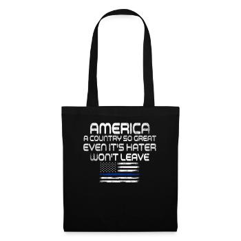 L’Amérique Un pays si grand Patriotique américain - Sac en tissu - noir - Devant
