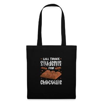 Chocolat - Sac en tissu - noir - Devant