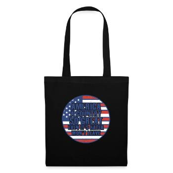 L’Amérique Un pays si grand Patriotique américain - Sac en tissu - noir - Devant