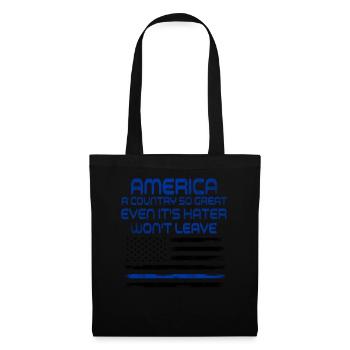 L’Amérique Un pays si grand Patriotique américain - Sac en tissu - noir - Devant