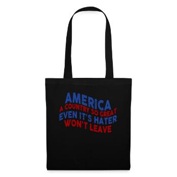 L’Amérique Un pays si grand Patriotique américain - Sac en tissu - noir - Devant