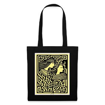 Two lovers in a labyrinth - Tote Bag - black - Front