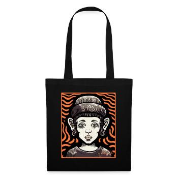 Une femme abstraite super cool - Sac en tissu - noir - Devant