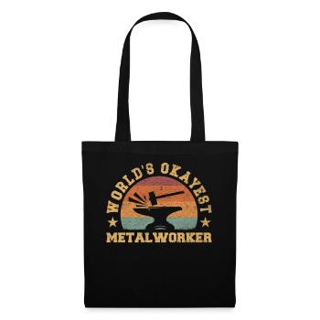 Retro World's Okayest Metalworker - Tote Bag - black - Front