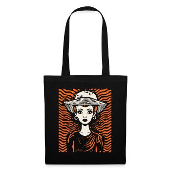 La femme élégante - Sac en tissu - noir - Devant