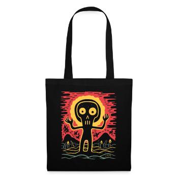 Cartoons Creepy creatures in the countryside - Tote Bag - black - Front