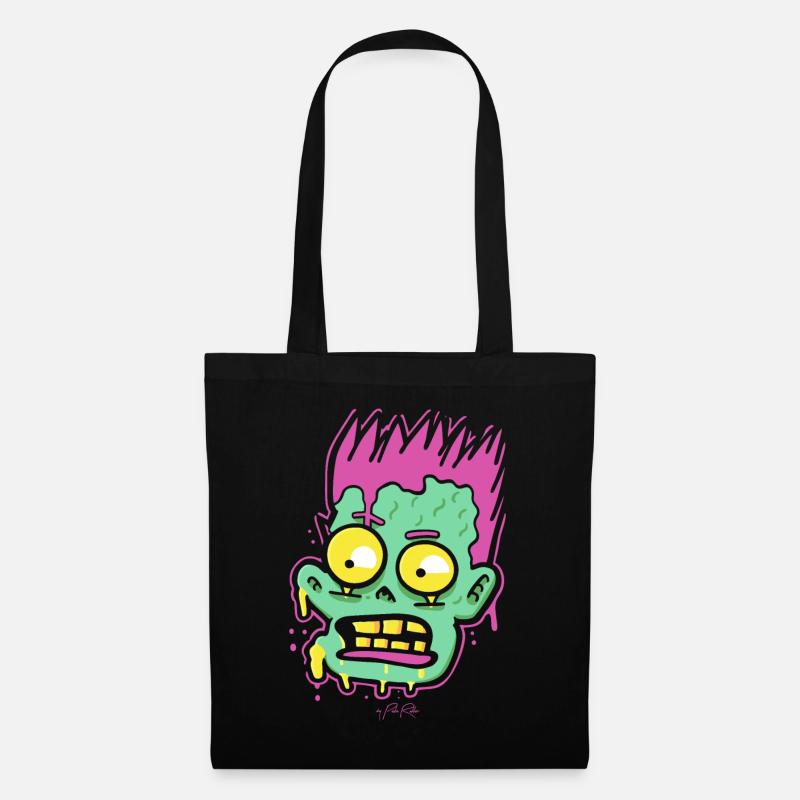 Cartoon Pop Art: So creepy, a zombie - Tote Bag - black