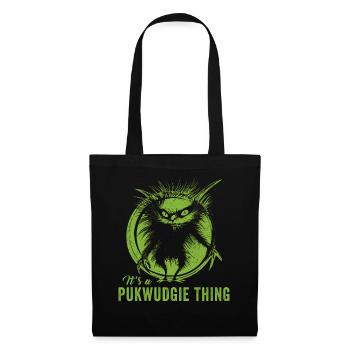 Pukwudgie Kryptide Folklore Mythen - Stoffbeutel - Schwarz - Vorne